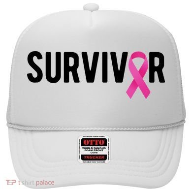 Survivor Breast Cancer Awareness Ribbon Hat
