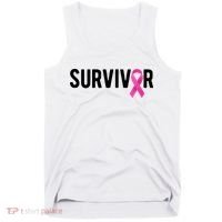 Survivor Breast Cancer Awareness Ribbon Tank Top thumb 0