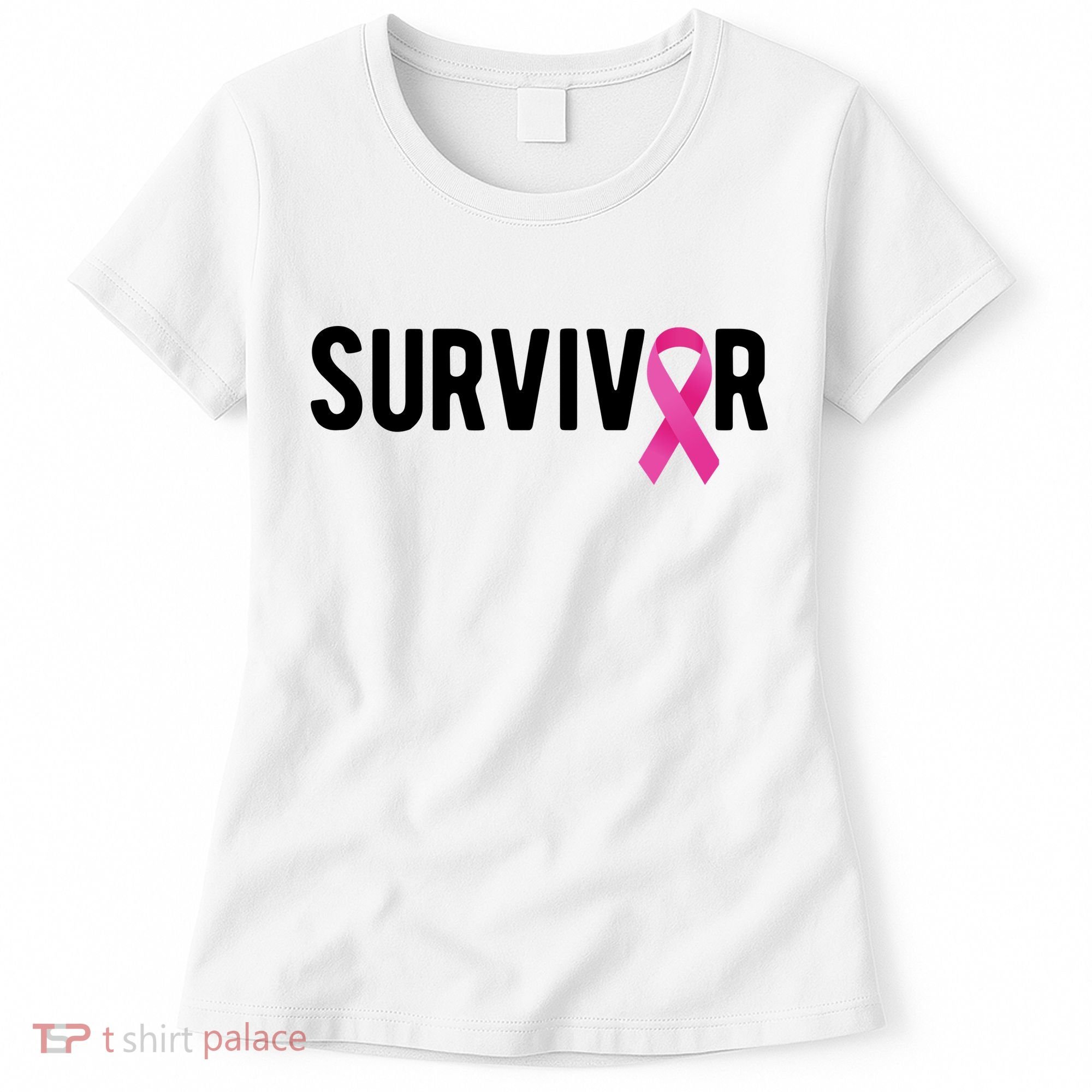 Survivor Breast Cancer Awareness Ribbon Women's T-Shirt