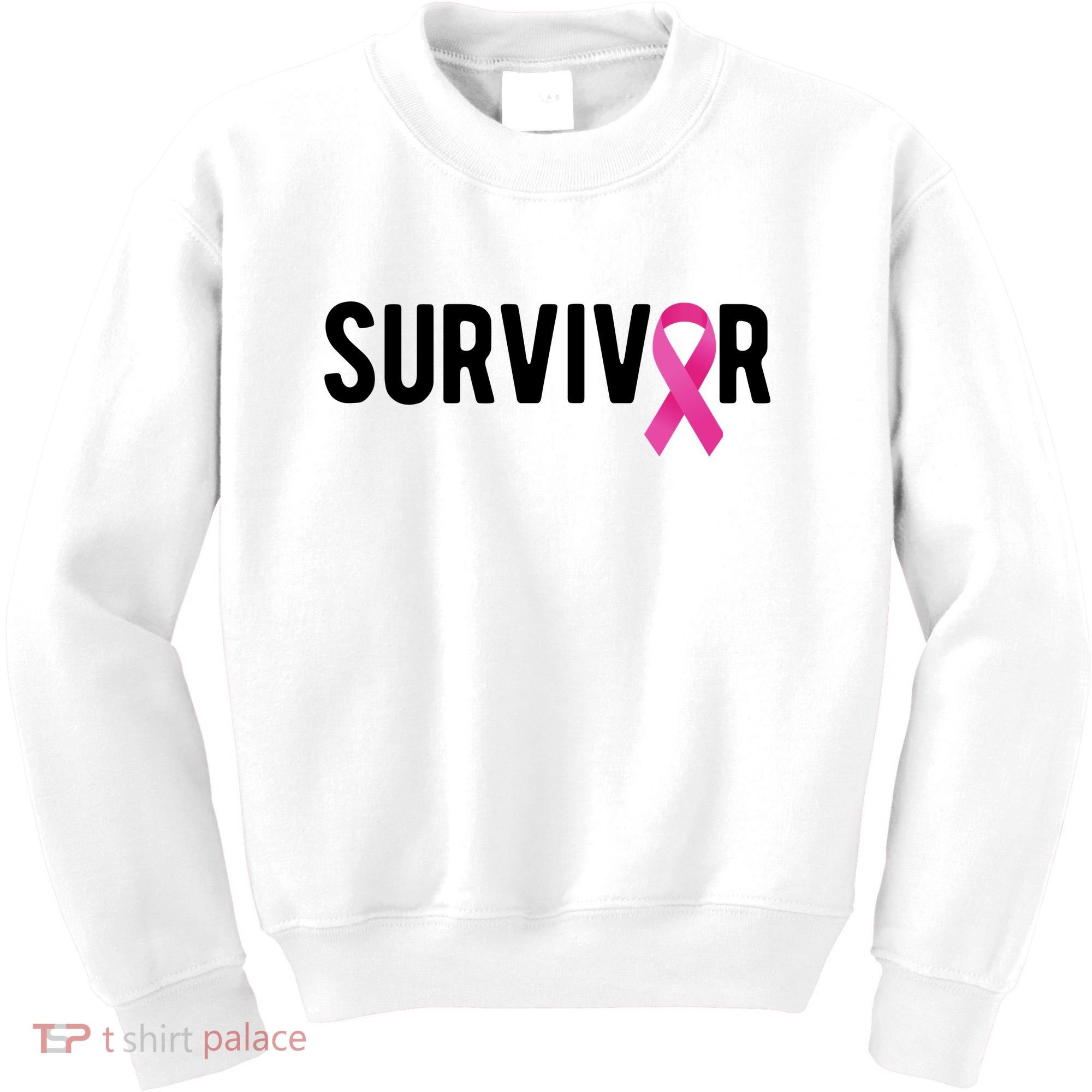 Survivor Breast Cancer Awareness Ribbon Kids Sweatshirt