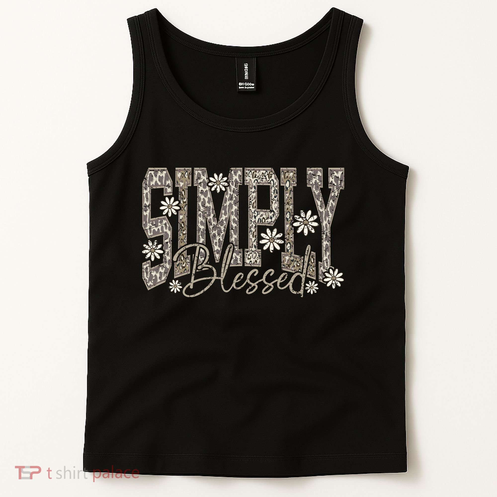 Simply Blessed Camo Tank Top