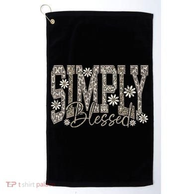 Simply Blessed Camo Golf Towel
