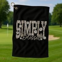 Simply Blessed Camo Golf Towel thumb 1