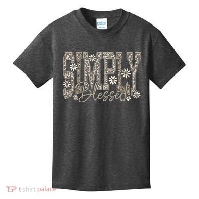 Simply Blessed Camo Kids T-Shirt