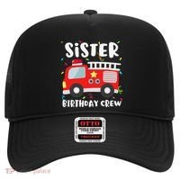 Sister Birthday Crew Fire Truck Party Firefighter Hat thumb 0