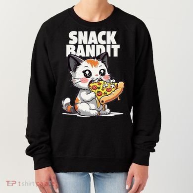 SNACK BANDIT Cute Cat Pizza Women's Sweatshirt