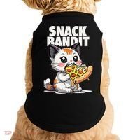 SNACK BANDIT Cute Cat Pizza Doggie Tank thumb 0