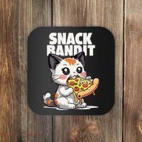 SNACK BANDIT Cute Cat Pizza Coaster thumb 0