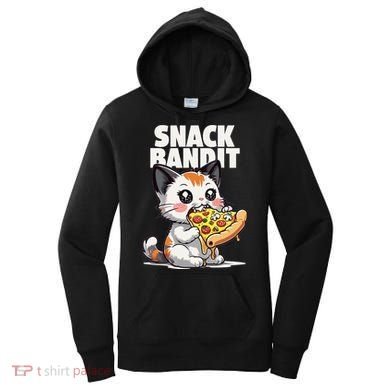 SNACK BANDIT Cute Cat Pizza Women's Hoodie