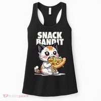 SNACK BANDIT Cute Cat Pizza Women's Tank Top thumb 0