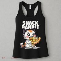 SNACK BANDIT Cute Cat Pizza Women's Tank Top thumb 3