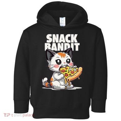 SNACK BANDIT Cute Cat Pizza Toddler Hoodie