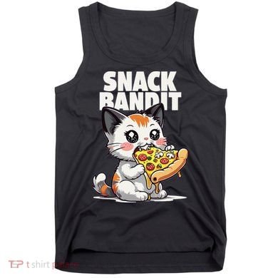SNACK BANDIT Cute Cat Pizza Tank Top