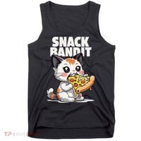 SNACK BANDIT Cute Cat Pizza Tank Top thumb 0