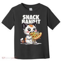 SNACK BANDIT Cute Cat Pizza Toddler T-Shirt thumb 0