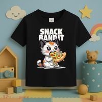 SNACK BANDIT Cute Cat Pizza Toddler T-Shirt thumb 3