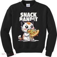 SNACK BANDIT Cute Cat Pizza Kids Sweatshirt thumb 0