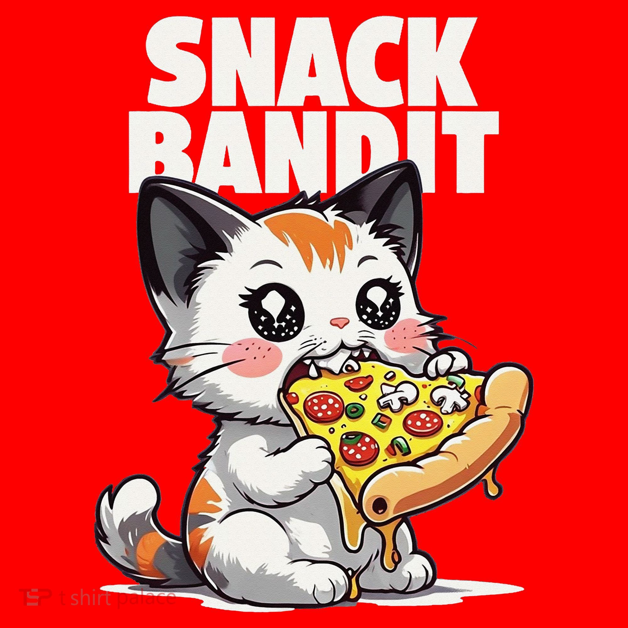 SNACK BANDIT Cute Cat Pizza Santa Hat