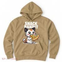 SNACK BANDIT Cute Cat Pizza Hoodie thumb 0