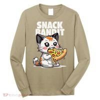 SNACK BANDIT Cute Cat Pizza Long Sleeve Shirt thumb 0
