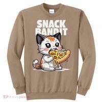 SNACK BANDIT Cute Cat Pizza Sweatshirt thumb 0