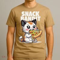 SNACK BANDIT Cute Cat Pizza T-Shirt thumb 3