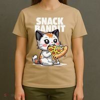 SNACK BANDIT Cute Cat Pizza T-Shirt thumb 4