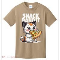 SNACK BANDIT Cute Cat Pizza Kids T-Shirt thumb 0