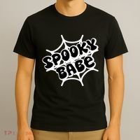 Spooky Babe Cute Halloween Party Costume T-Shirt thumb 3