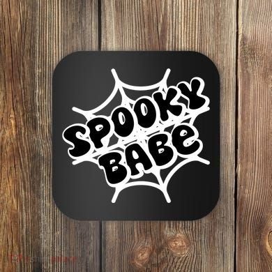 Spooky Babe Cute Halloween Party Costume Coaster