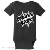 Spooky Babe Cute Halloween Party Costume Baby Bodysuit thumb 0