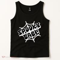 Spooky Babe Cute Halloween Party Costume Tank Top thumb 2