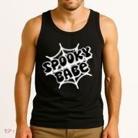 Spooky Babe Cute Halloween Party Costume Tank Top thumb 3