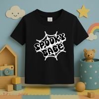 Spooky Babe Cute Halloween Party Costume Toddler T-Shirt thumb 3