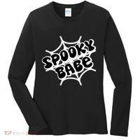 Spooky Babe Cute Halloween Party Costume Women's Long Sleeve Shirt thumb 0