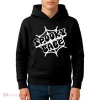 Spooky Babe Cute Halloween Party Costume Kids Hoodie thumb 4