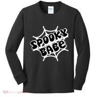Spooky Babe Cute Halloween Party Costume Kids Long Sleeve Shirt thumb 0