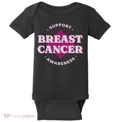Support Breast Cancer Awareness Baby Bodysuit
