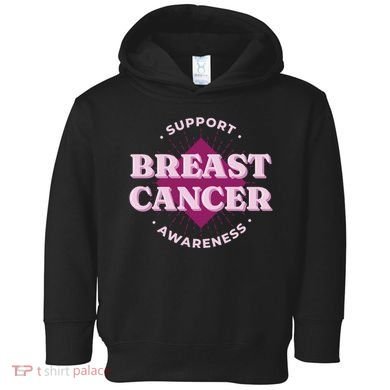 Support Breast Cancer Awareness Toddler Hoodie