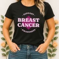 Support Breast Cancer Awareness Women's T-Shirt thumb 2