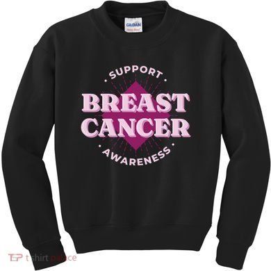 Support Breast Cancer Awareness Kids Sweatshirt