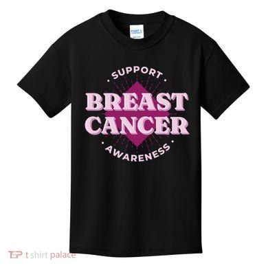 Support Breast Cancer Awareness Kids T-Shirt
