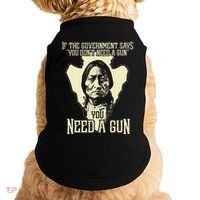 Sitting Bull Chief Gun Retro Arrow Head Doggie Tank thumb 0