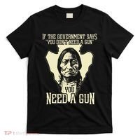 Sitting Bull Chief Gun Retro Arrow Head T-Shirt thumb 0