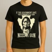 Sitting Bull Chief Gun Retro Arrow Head T-Shirt thumb 3