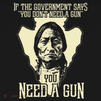 Sitting Bull Chief Gun Retro Arrow Head T-Shirt thumb 7