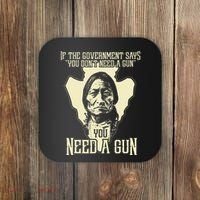 Sitting Bull Chief Gun Retro Arrow Head Coaster thumb 0