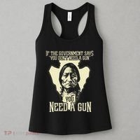 Sitting Bull Chief Gun Retro Arrow Head Women's Tank Top thumb 3