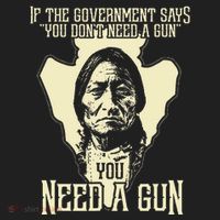 Sitting Bull Chief Gun Retro Arrow Head Hat thumb 2