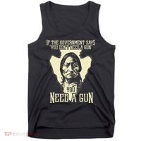 Sitting Bull Chief Gun Retro Arrow Head Tank Top thumb 0